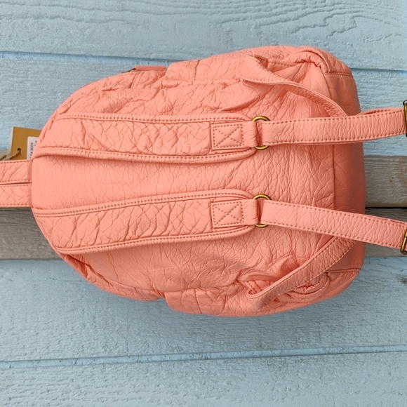 Vegan Leather Rose Pink NWT Backpack - Picture 2 of 10